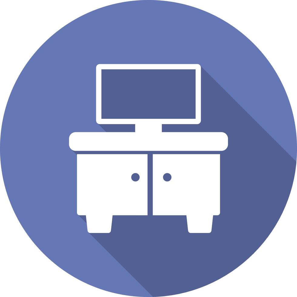 Tv Stand Vector Icon