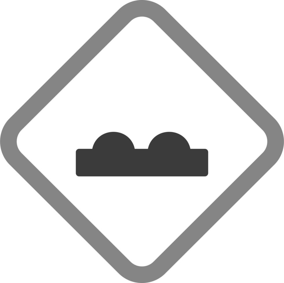 Uneven Road Vector Icon