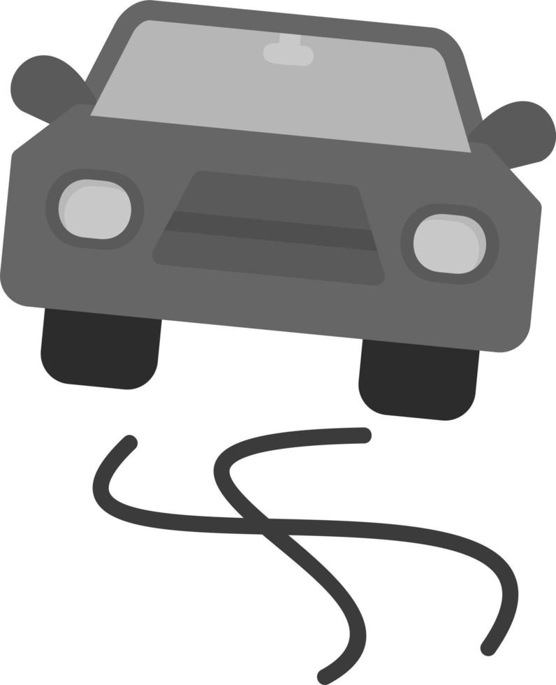Slippery Road Vector Icon