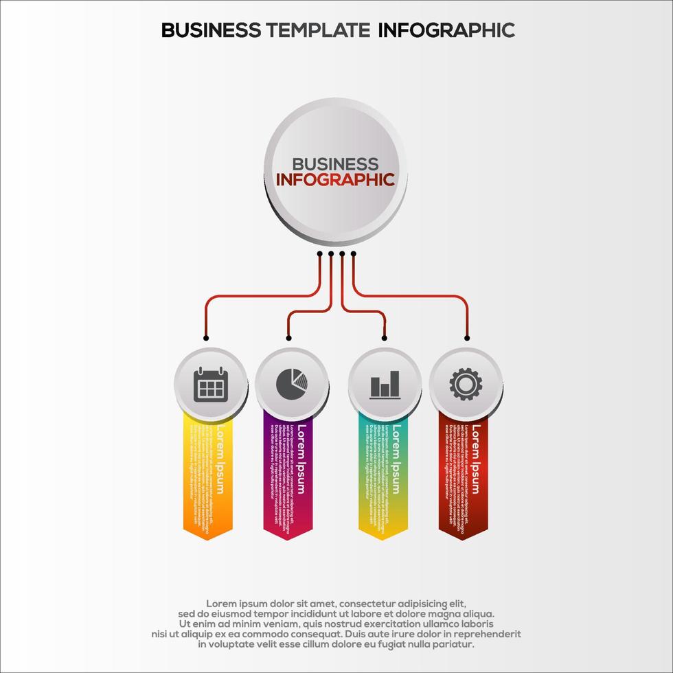 Premium Vector Gradient infographic steps template
