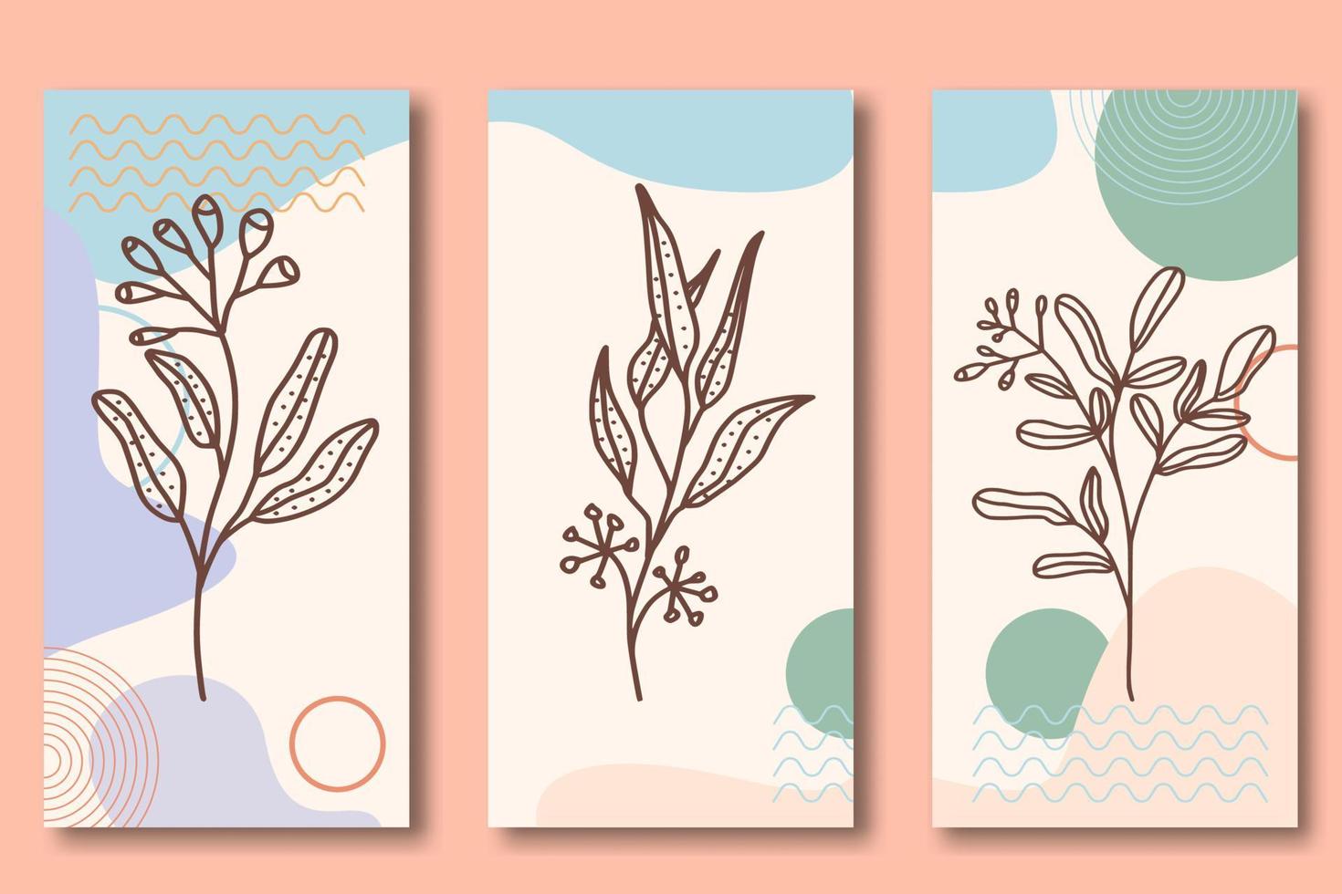 floral fondo de pantalla estético diseño antecedentes vector