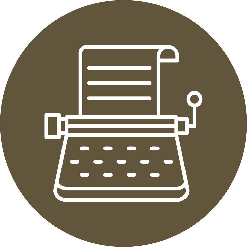 Typewriter Vector Icon