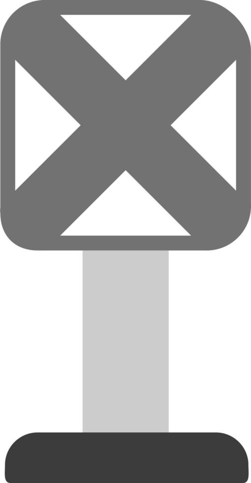 Railroad Crossing Vector Icon