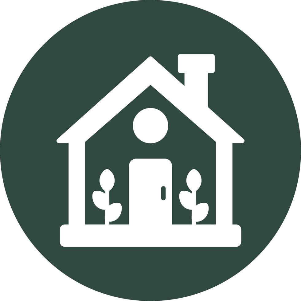 Green House Vector Icon
