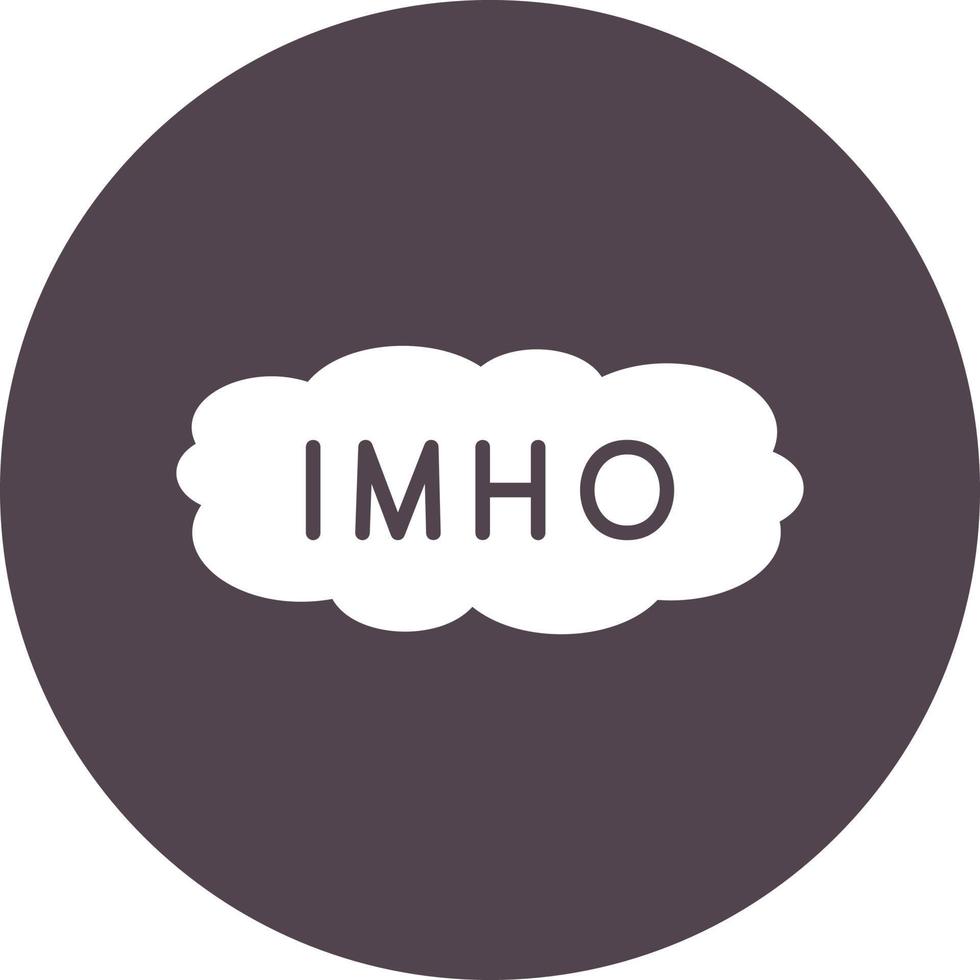 Imho Vector Icon