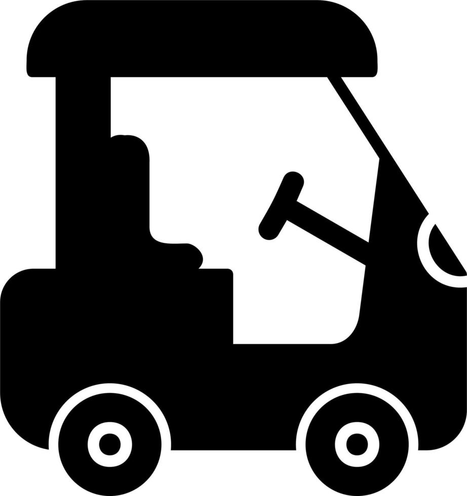 icono de vector de carro de golf