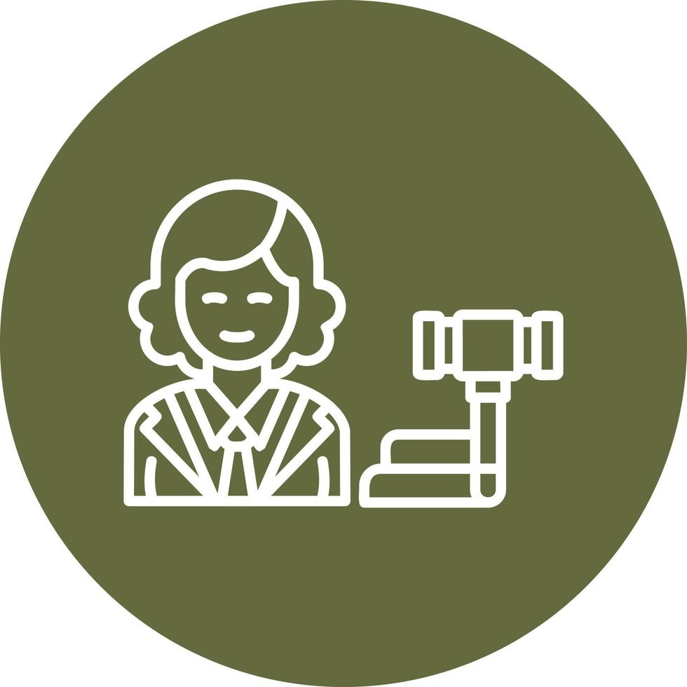 Judge Vector Icon