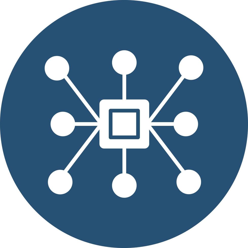 Neural Network Vector Icon