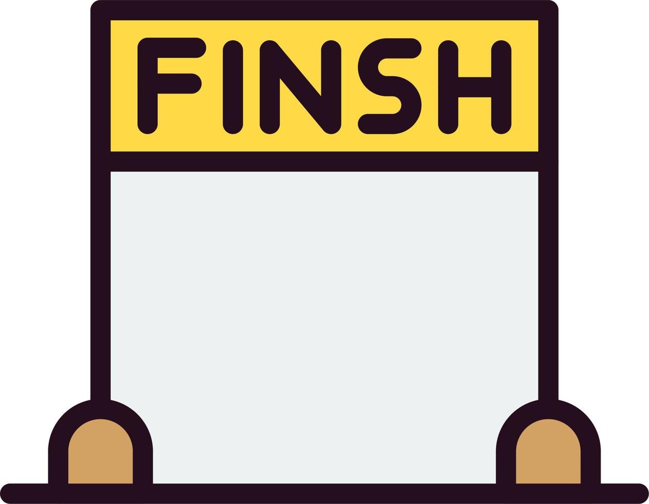 Finsh Line Vector Icon