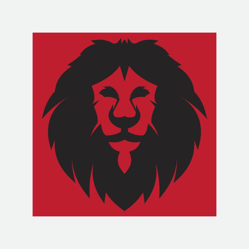 icono de vector de plantilla de logotipo de león