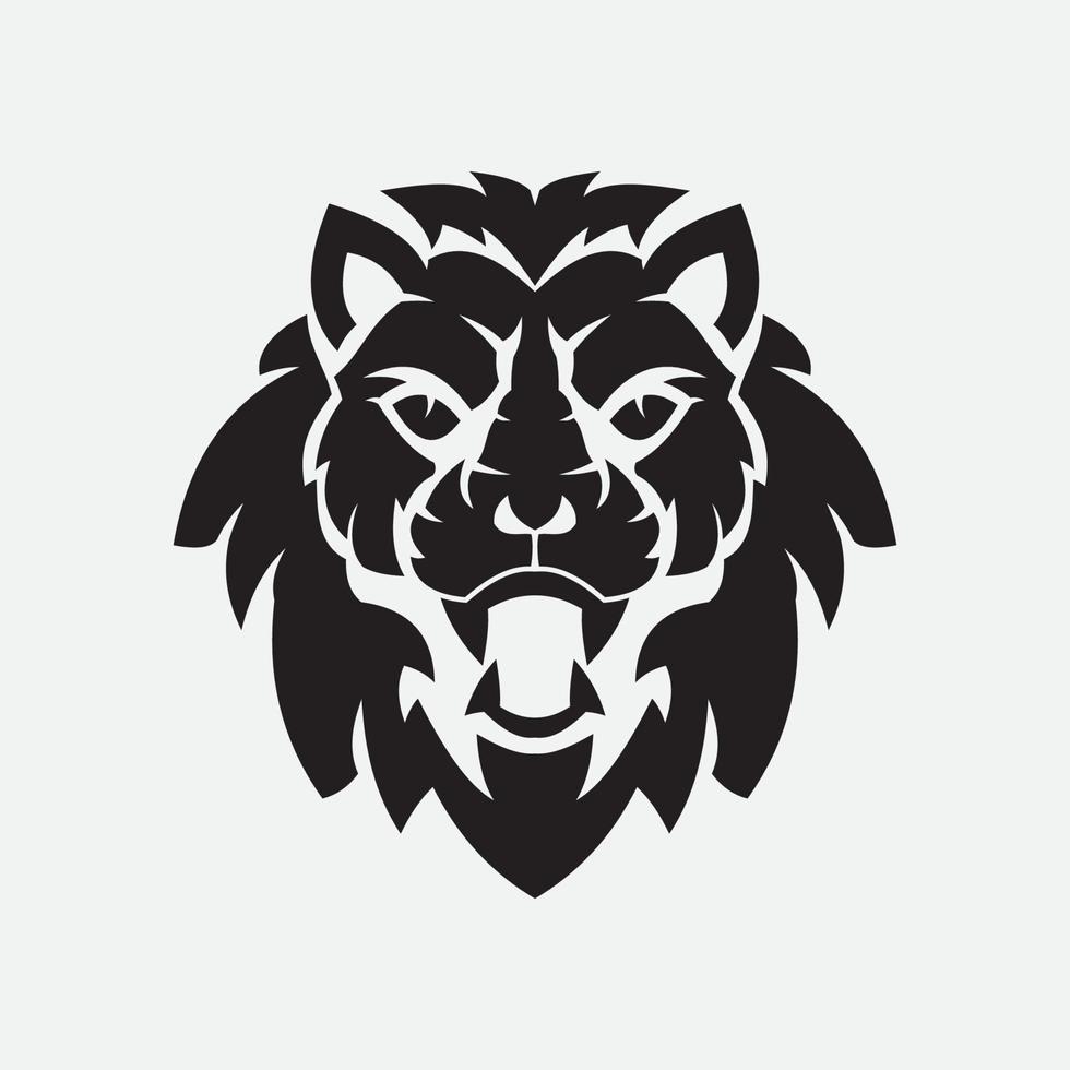 icono de vector de plantilla de logotipo de león