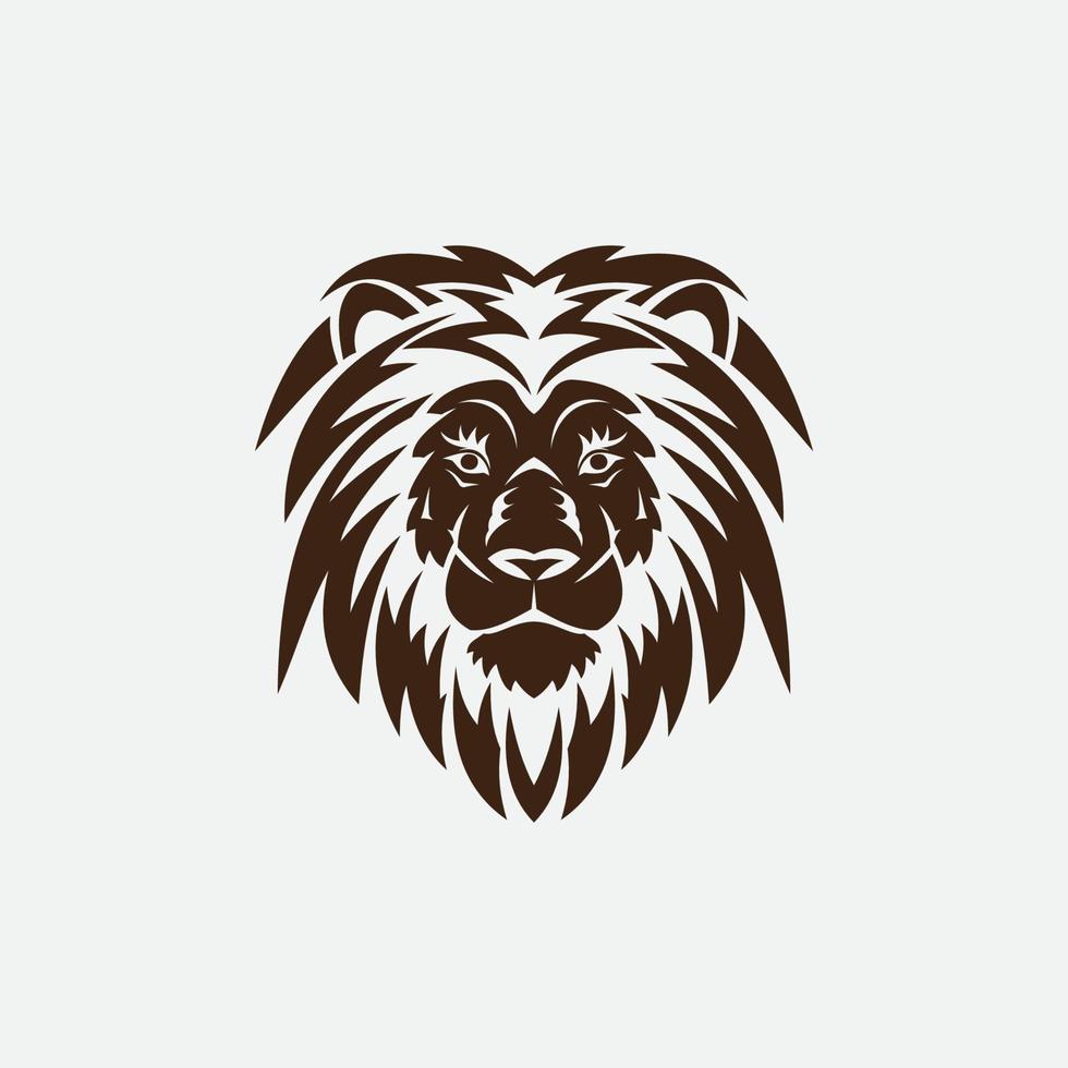 icono de vector de plantilla de logotipo de león