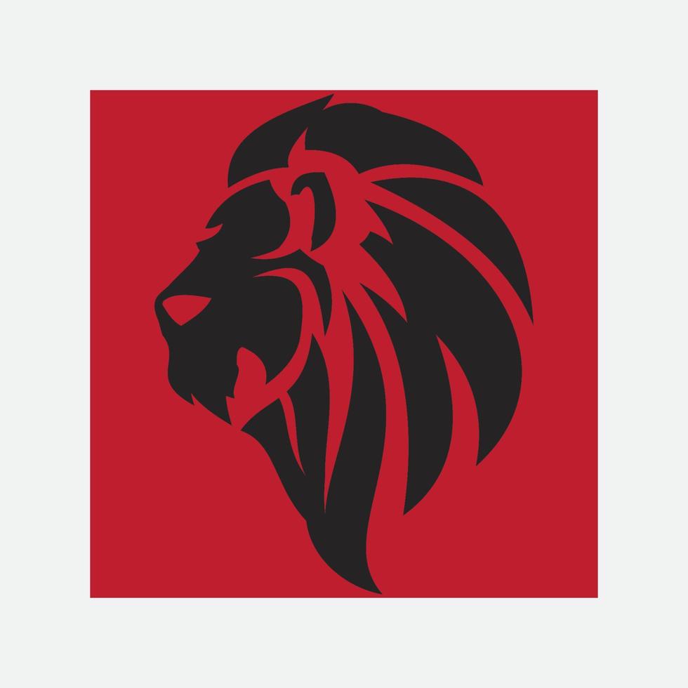 icono de vector de plantilla de logotipo de león