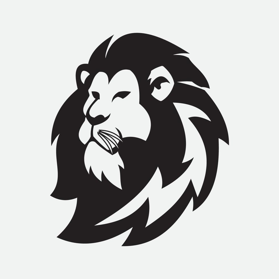 icono de vector de plantilla de logotipo de león