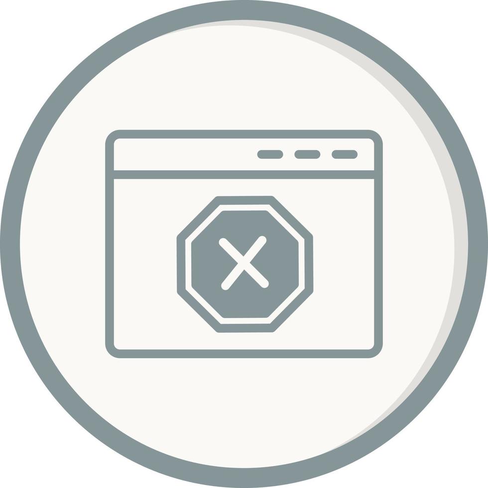 Ad Blocker Vector Icon