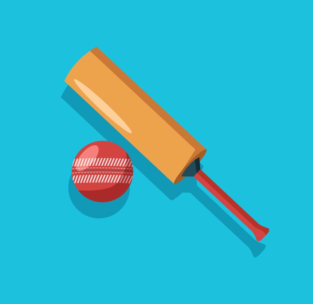 cricket bat and ball vector illustration 20363864 Vector Art at Vecteezy