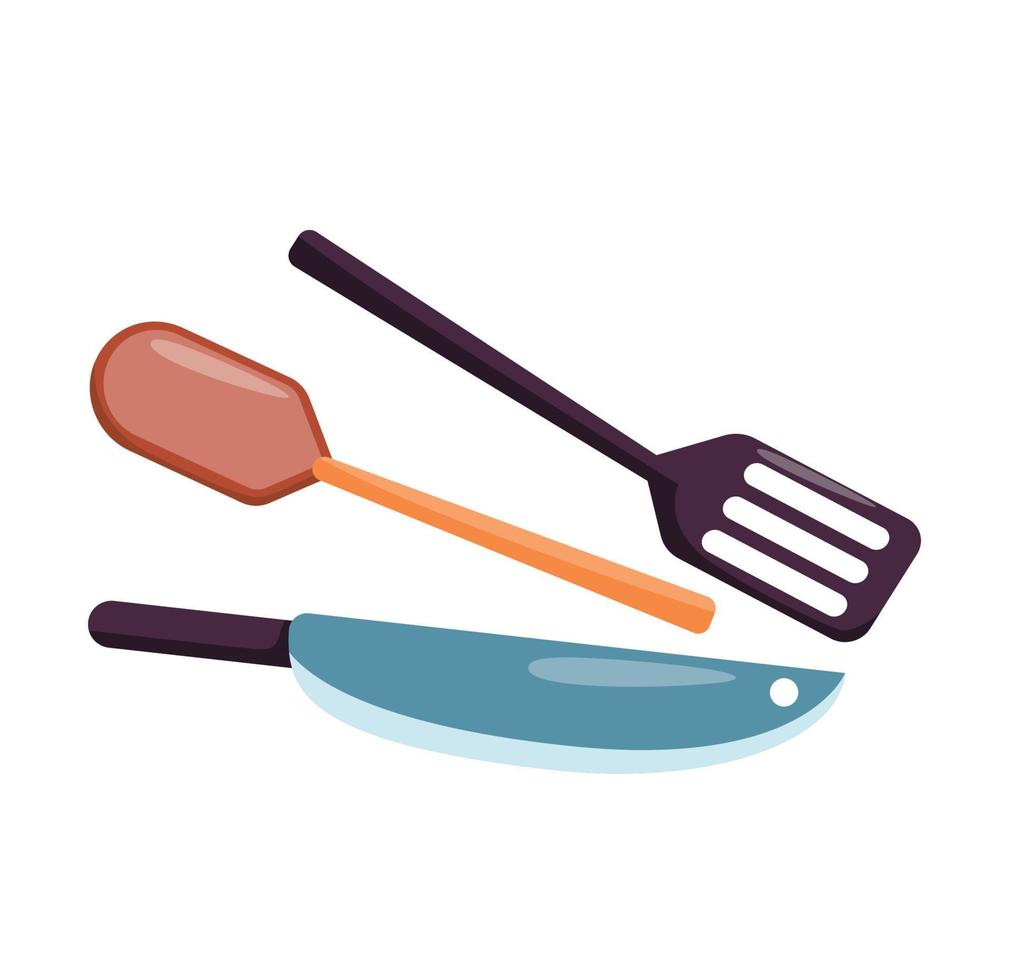 kitchenware cartoon isolated vector illustration