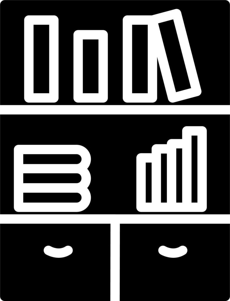 Bookshelf Vector Icon