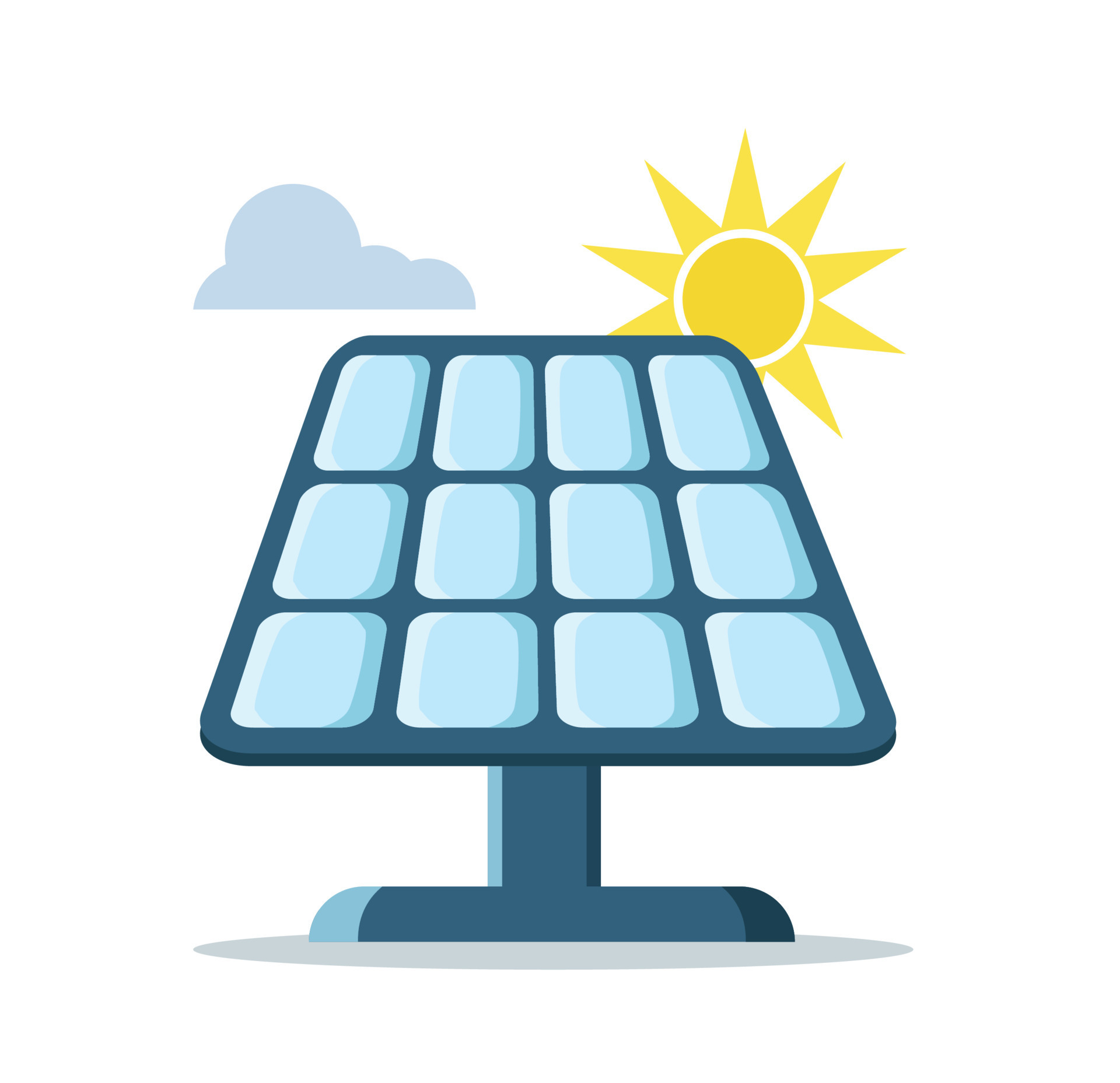 Solar panels solar energy ecology concept vector illustration 20364063 ...