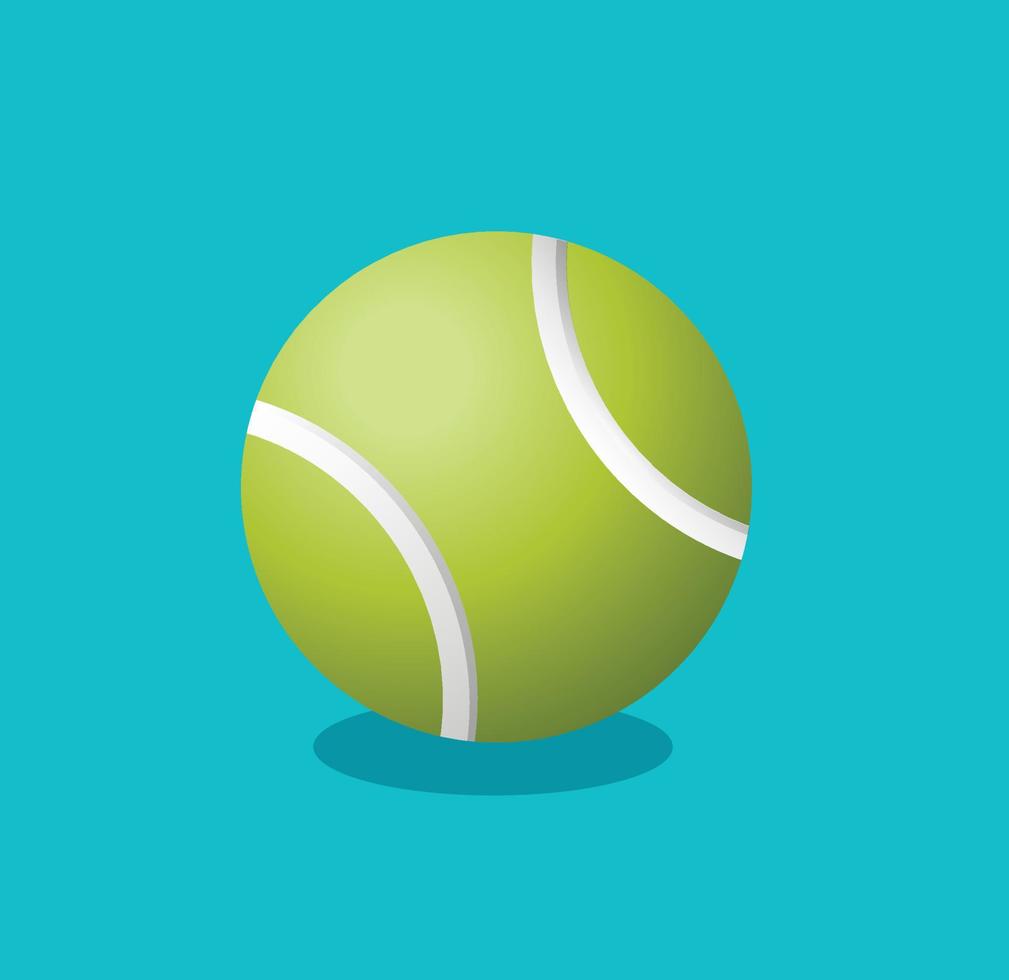 tenis pelota aislado vector ilustración