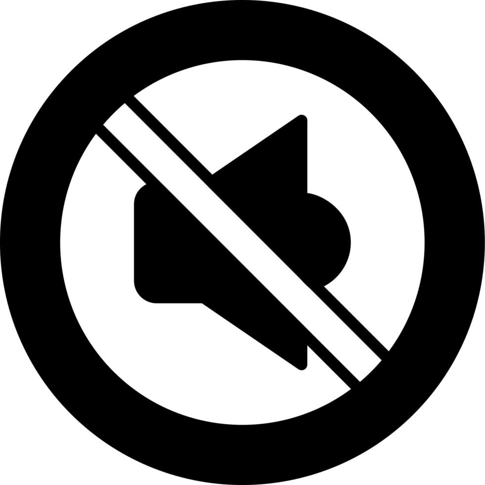 Mute Vector Icon