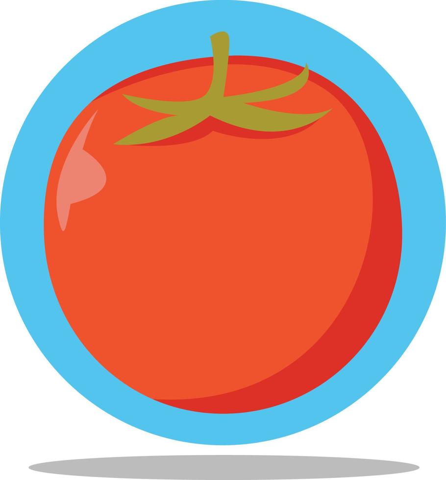 tomato vector flat style