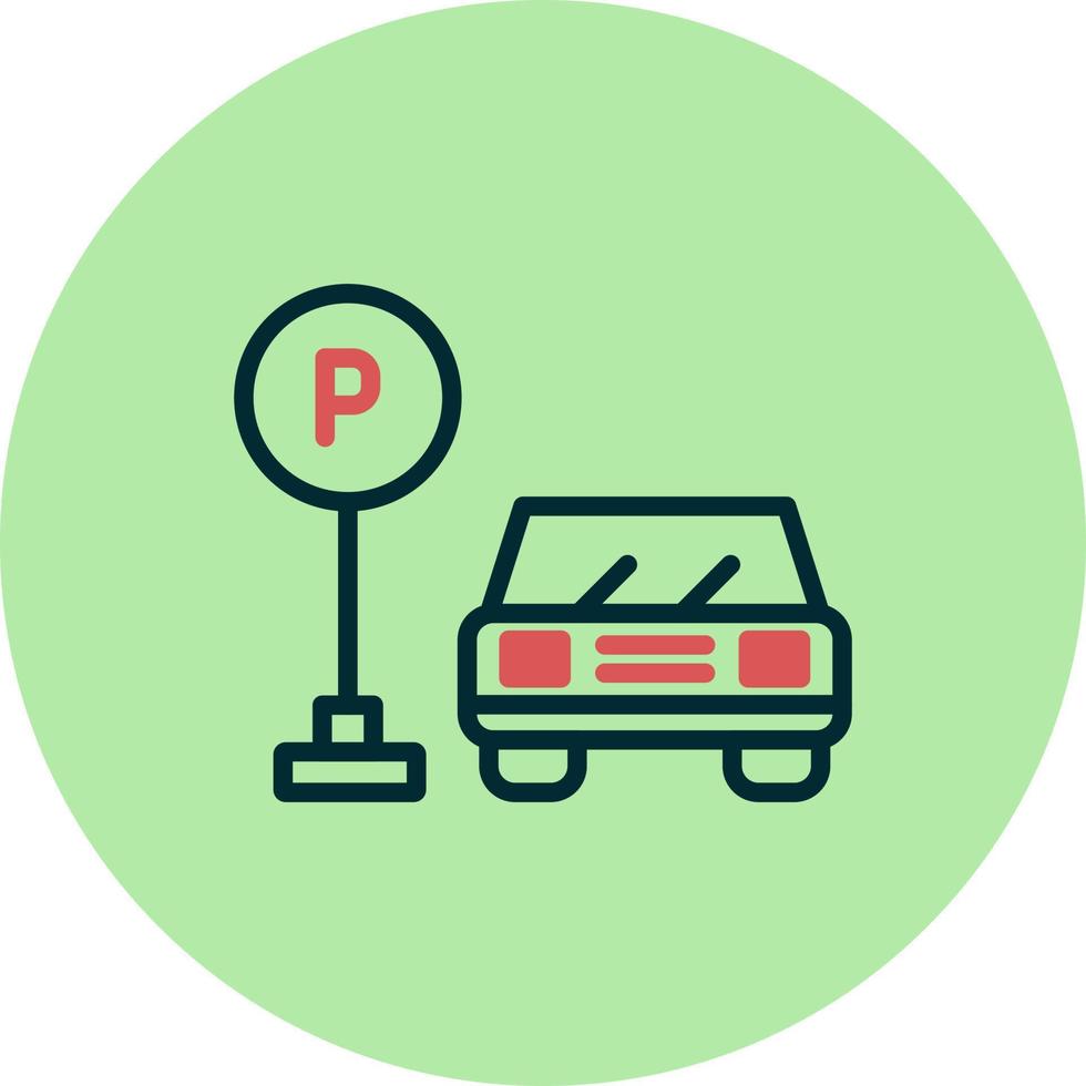 icono de vector de estacionamiento