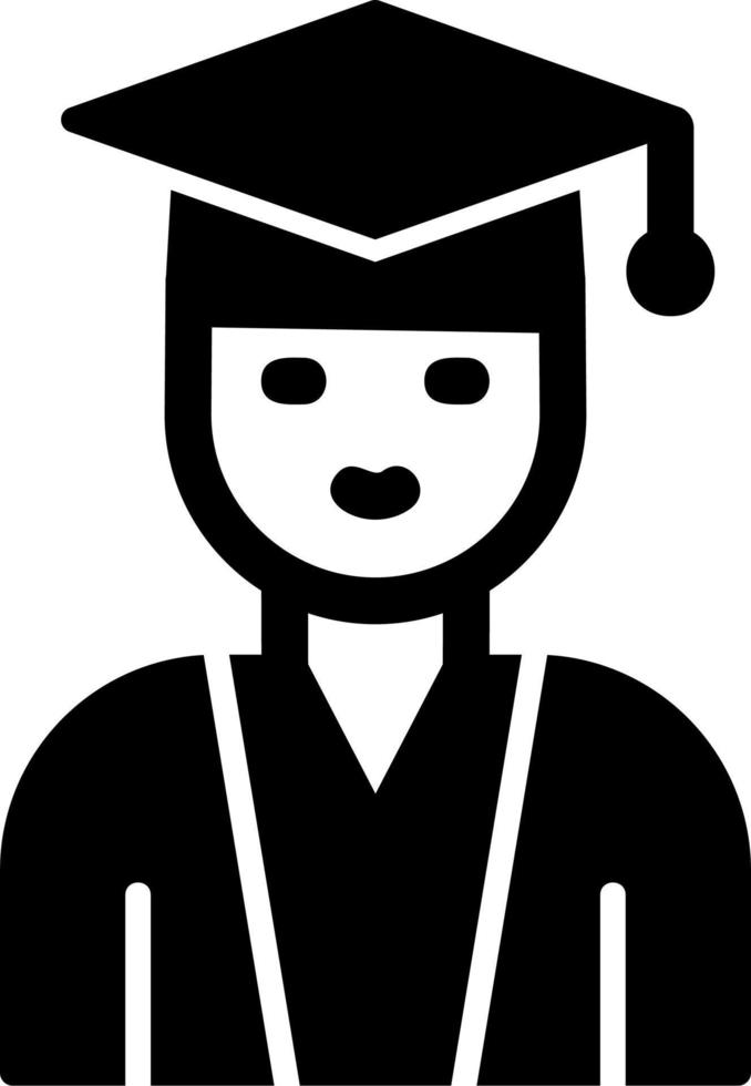 icono de vector de estudiante