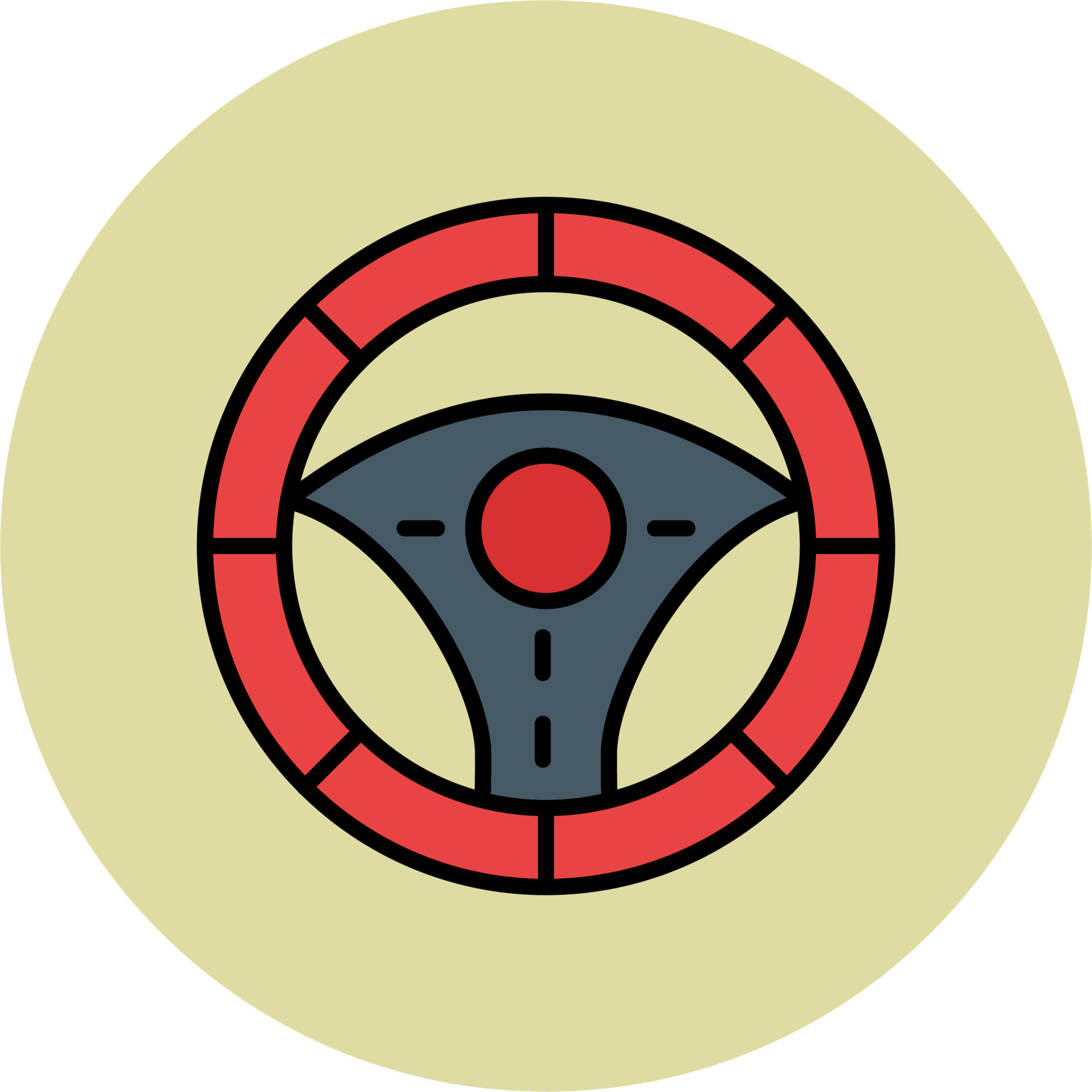 Steering Wheel Vector Icon 20365403 Vector Art at Vecteezy