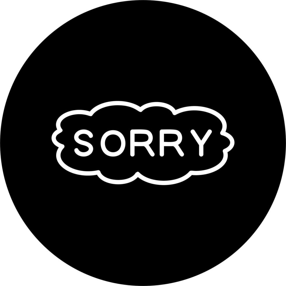 Sorry Vector Icon