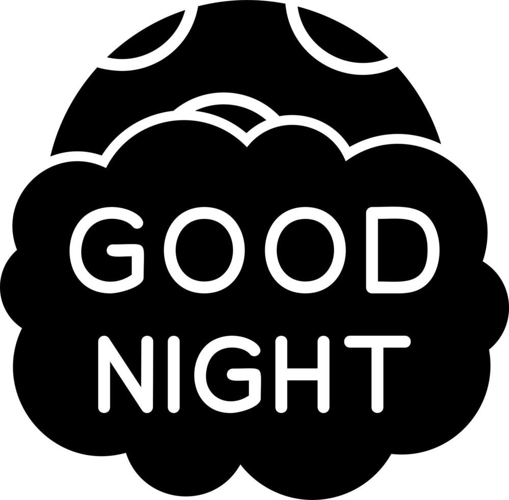 Good Night Vector Icon