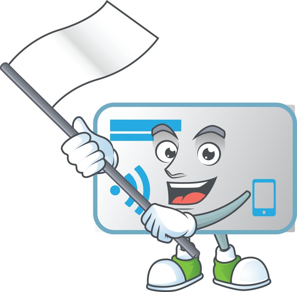 NFC card mascot icon design vector