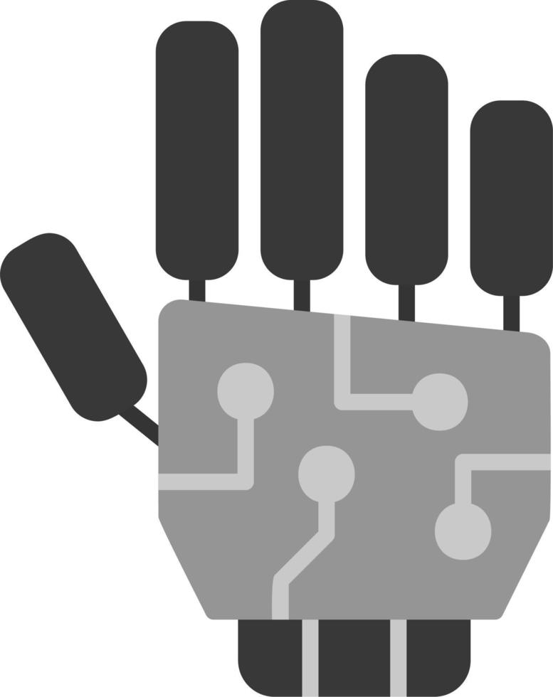 icono de vector de brazo de robot