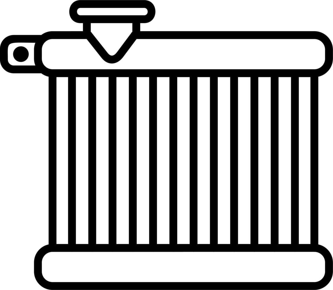 Car Radiator Vector Icon