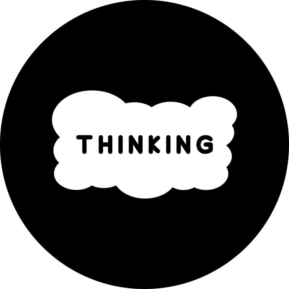 Thinking Vector Icon