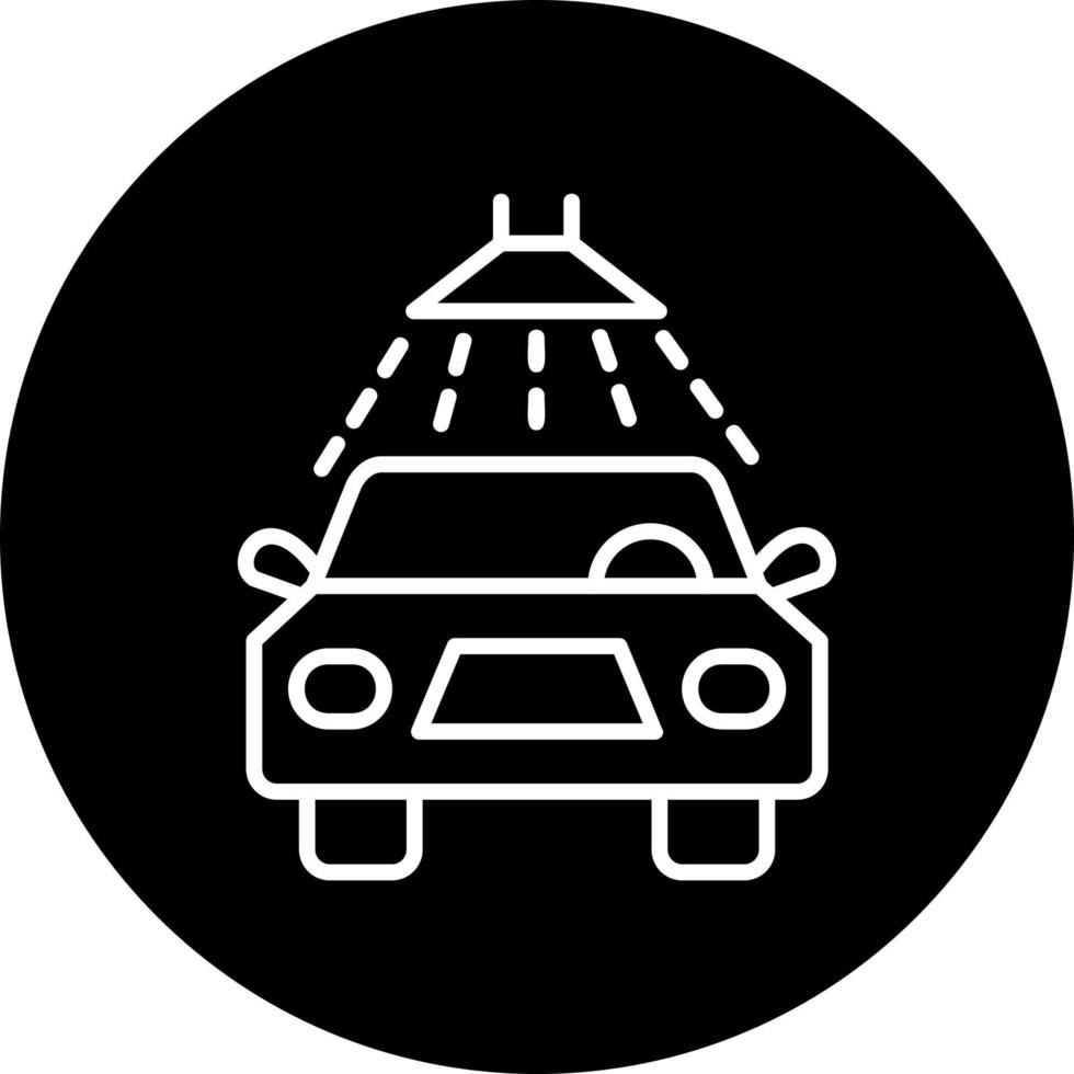 icono de vector de lavado de autos