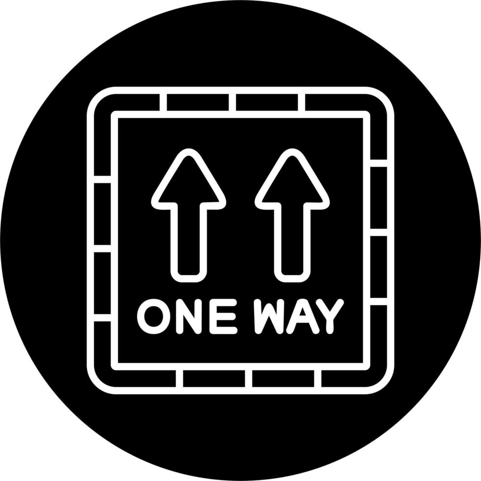 One Way Vector Icon