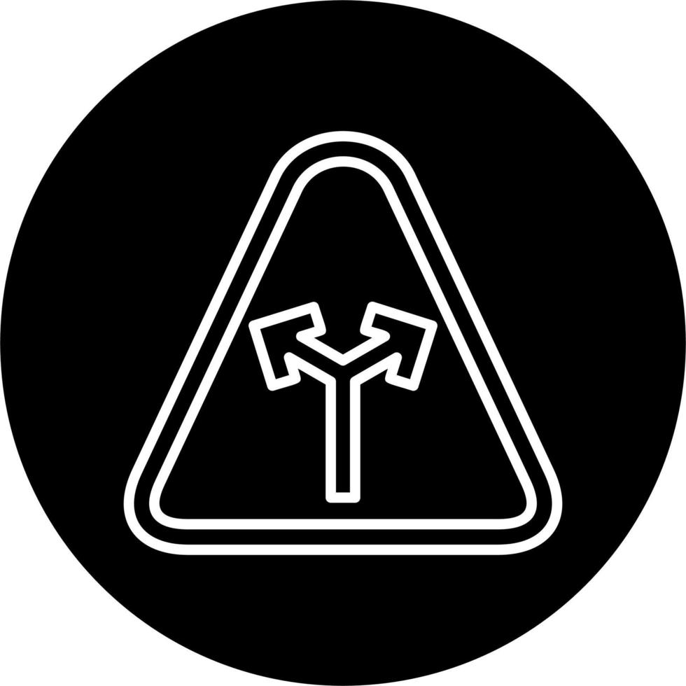 Y Intersection Vector Icon