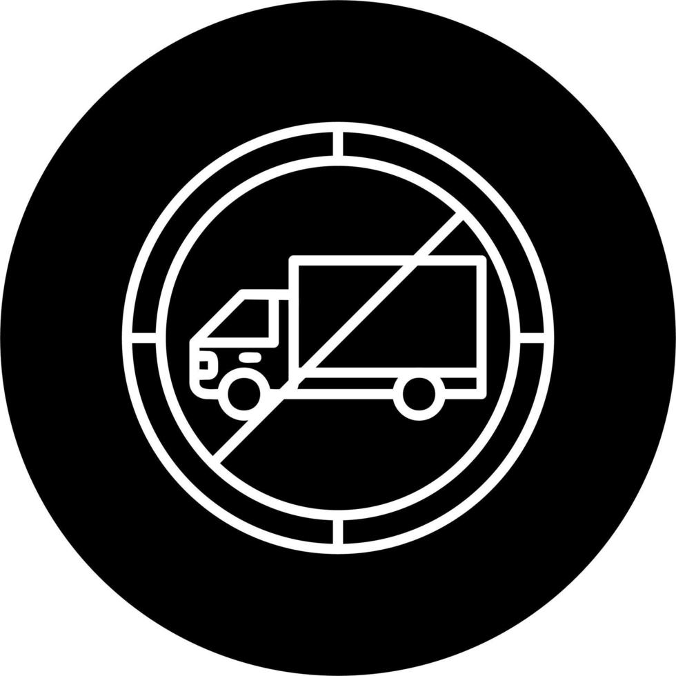 No Trucks Vector Icon