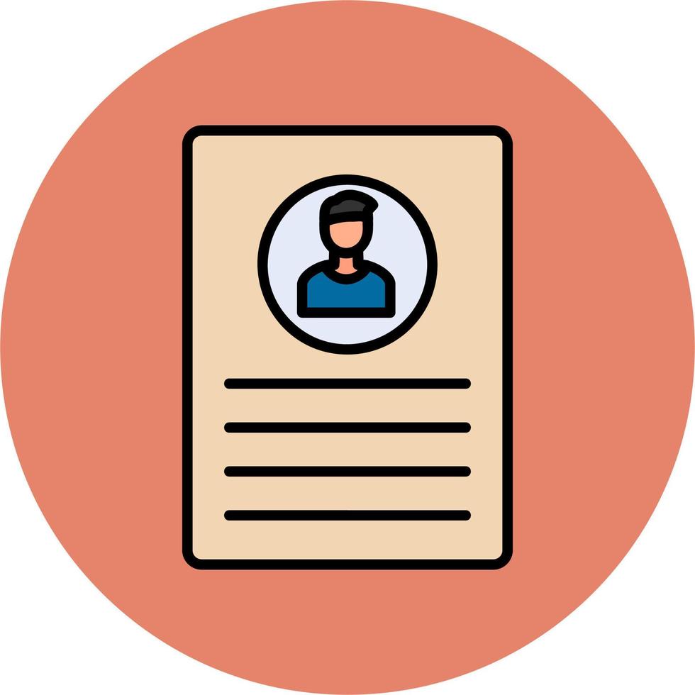 Cv Vector Icon
