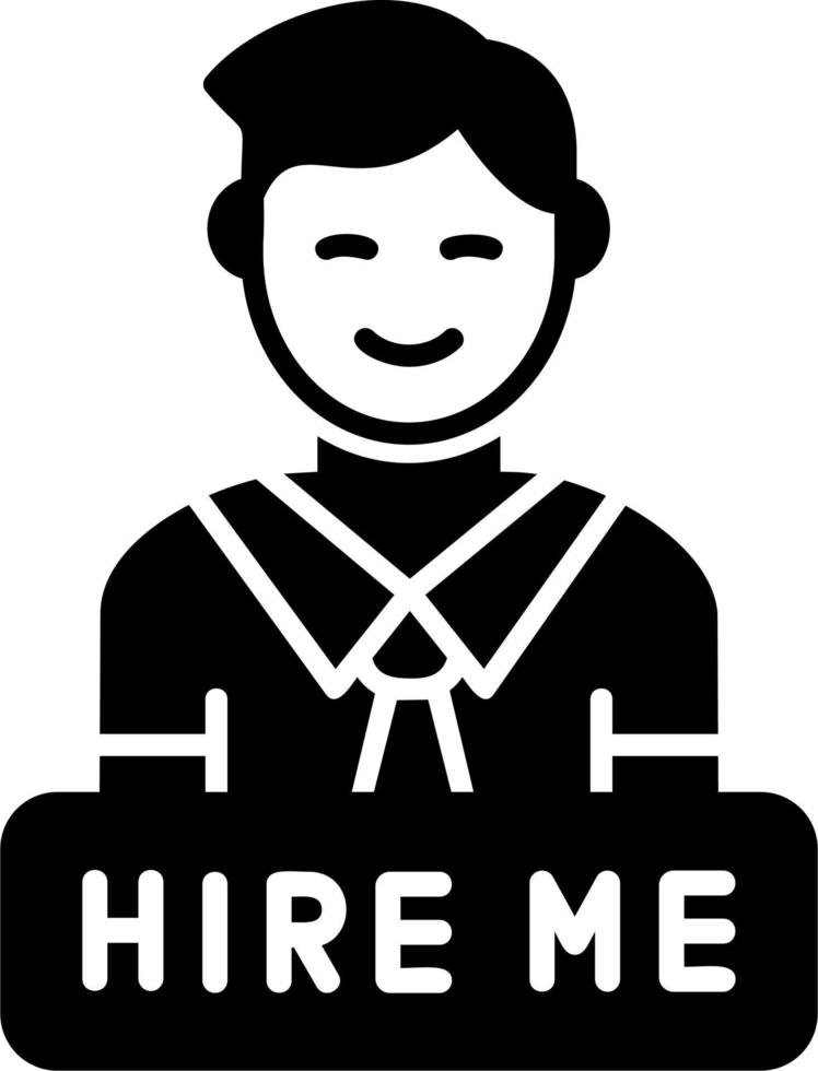 Hire Me Vector Icon