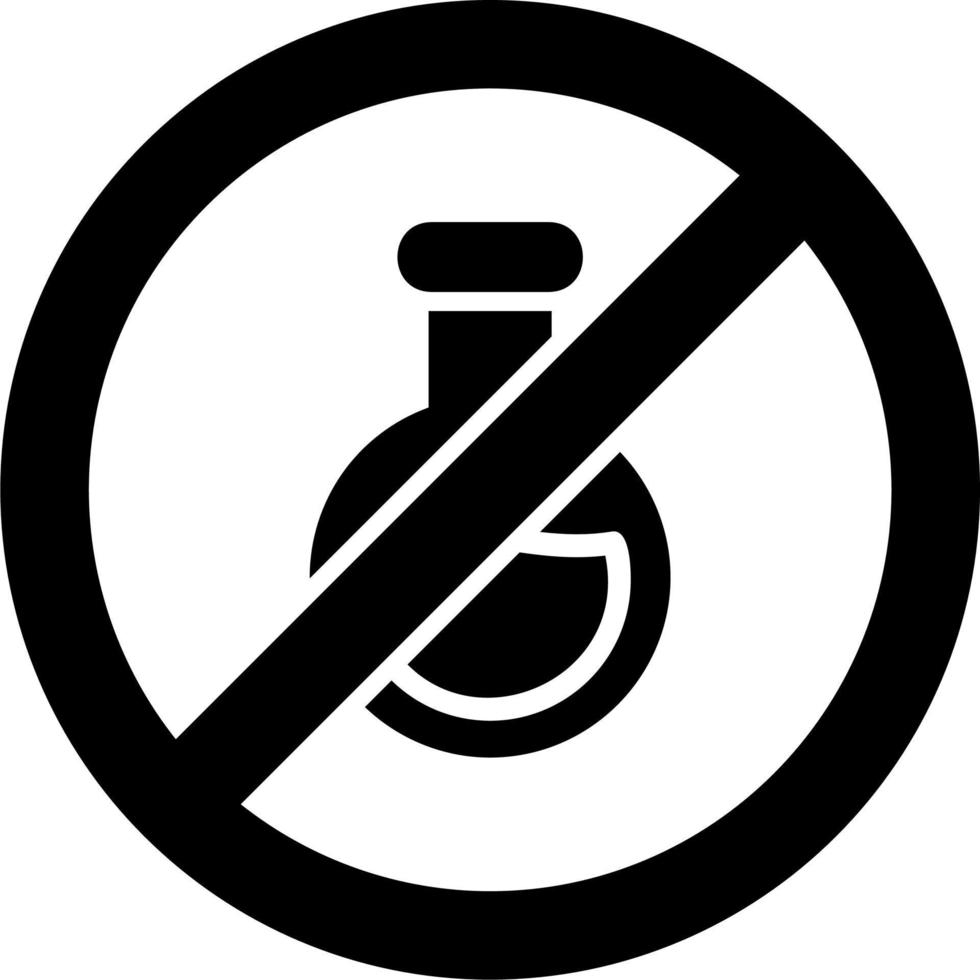 No Chemical Vector Icon