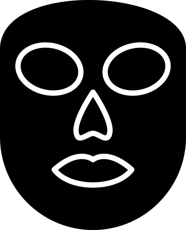 icono de vector de máscara facial