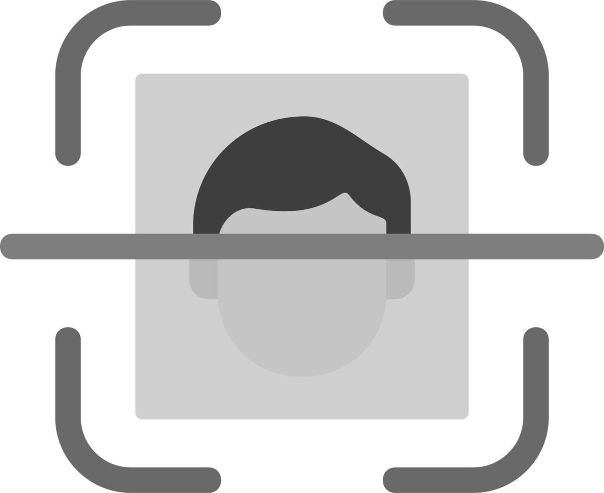 Face Recognition Vector Icon
