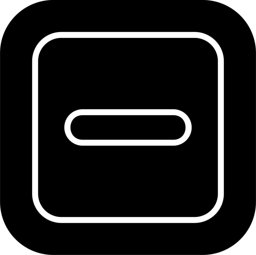 Minus Vector Icon