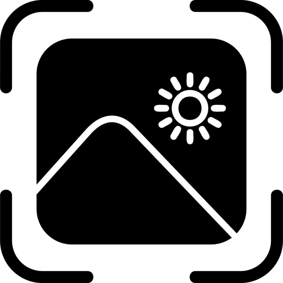 modo paisaje vector icono