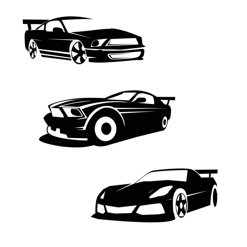 car silhouette bundle vector