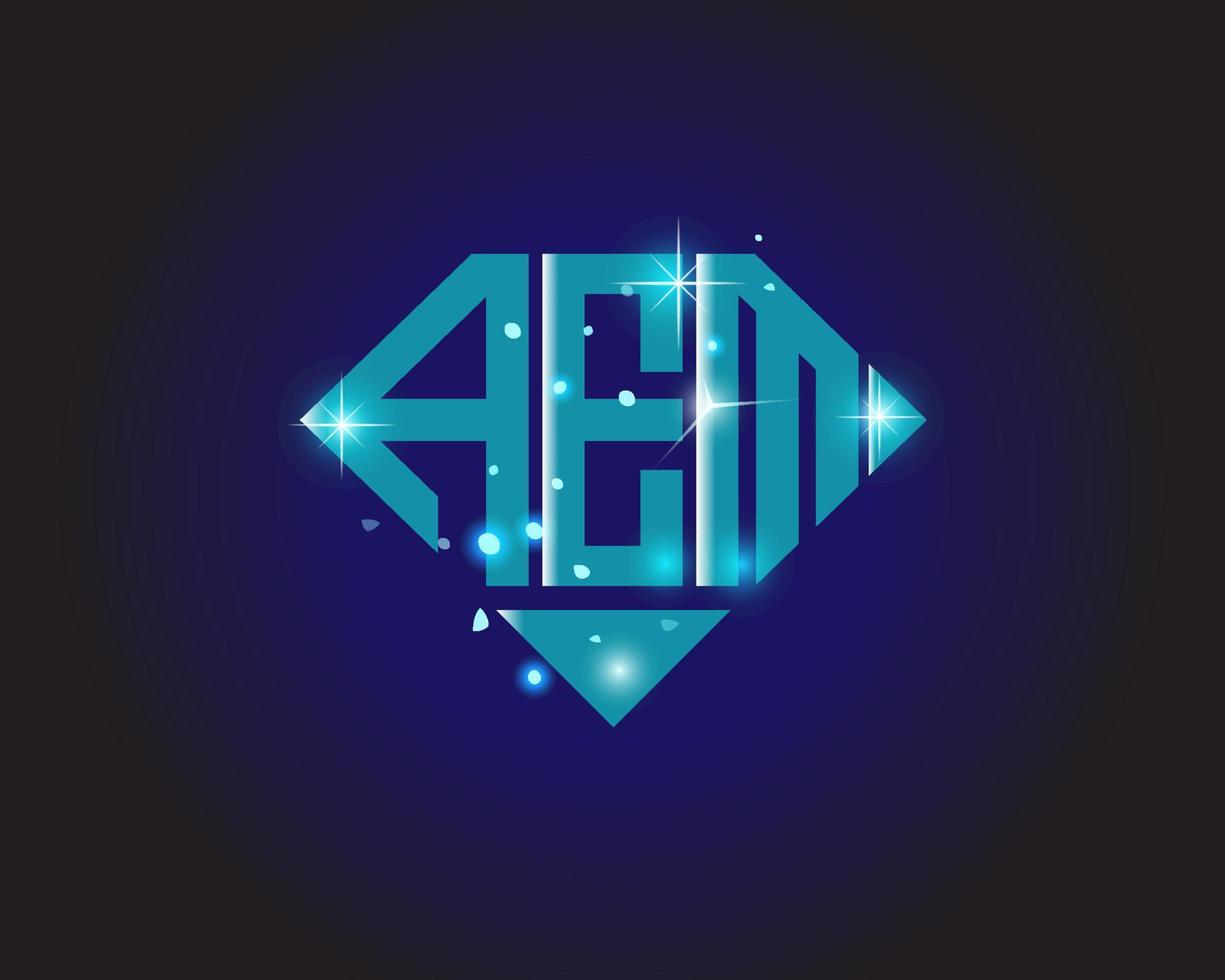 AEM letter logo creative design. AEM unique design. vector