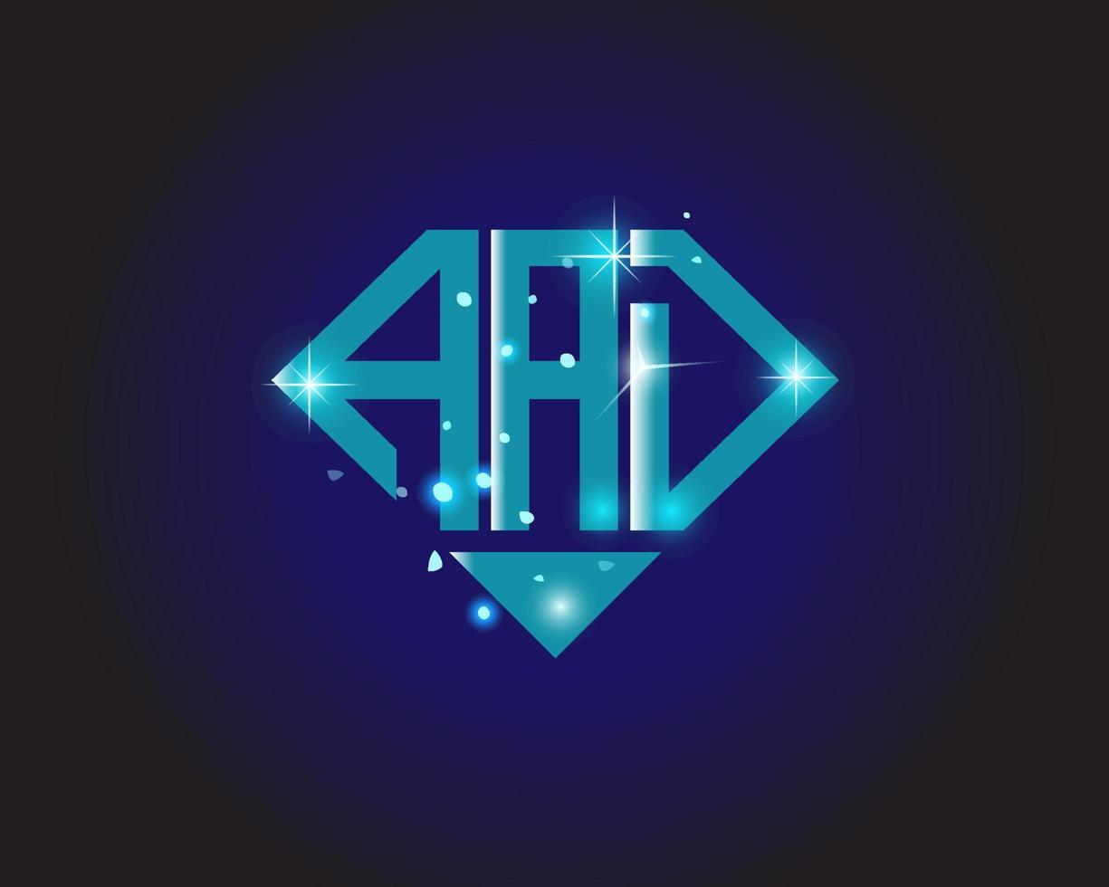 diseño creativo del logotipo de la letra ad. un diseño único. vector