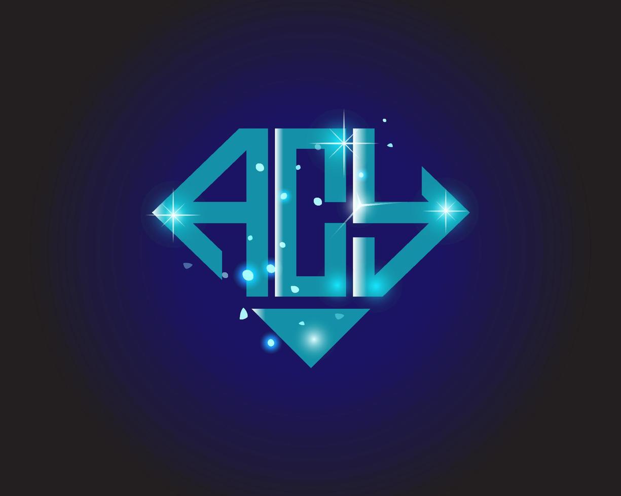 ACY letter logo creative design. ACY unique design. vector